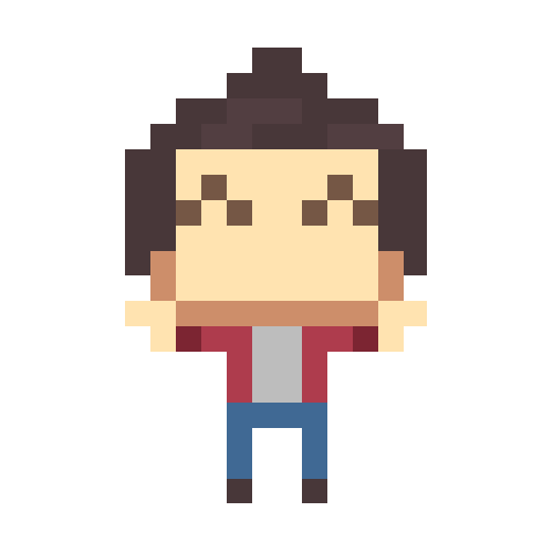 happy pixel art profile picture